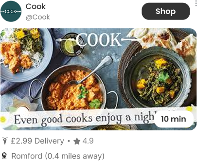 Order ready made meal boxes on Heddline